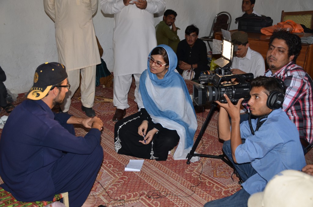 Arooj Zahra during interview